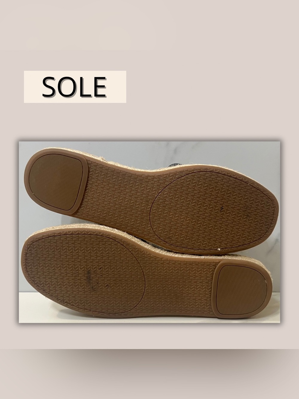 Michael Kors Black Quilted Espadrille Slide | size 9.5 - Picture 5 of 5